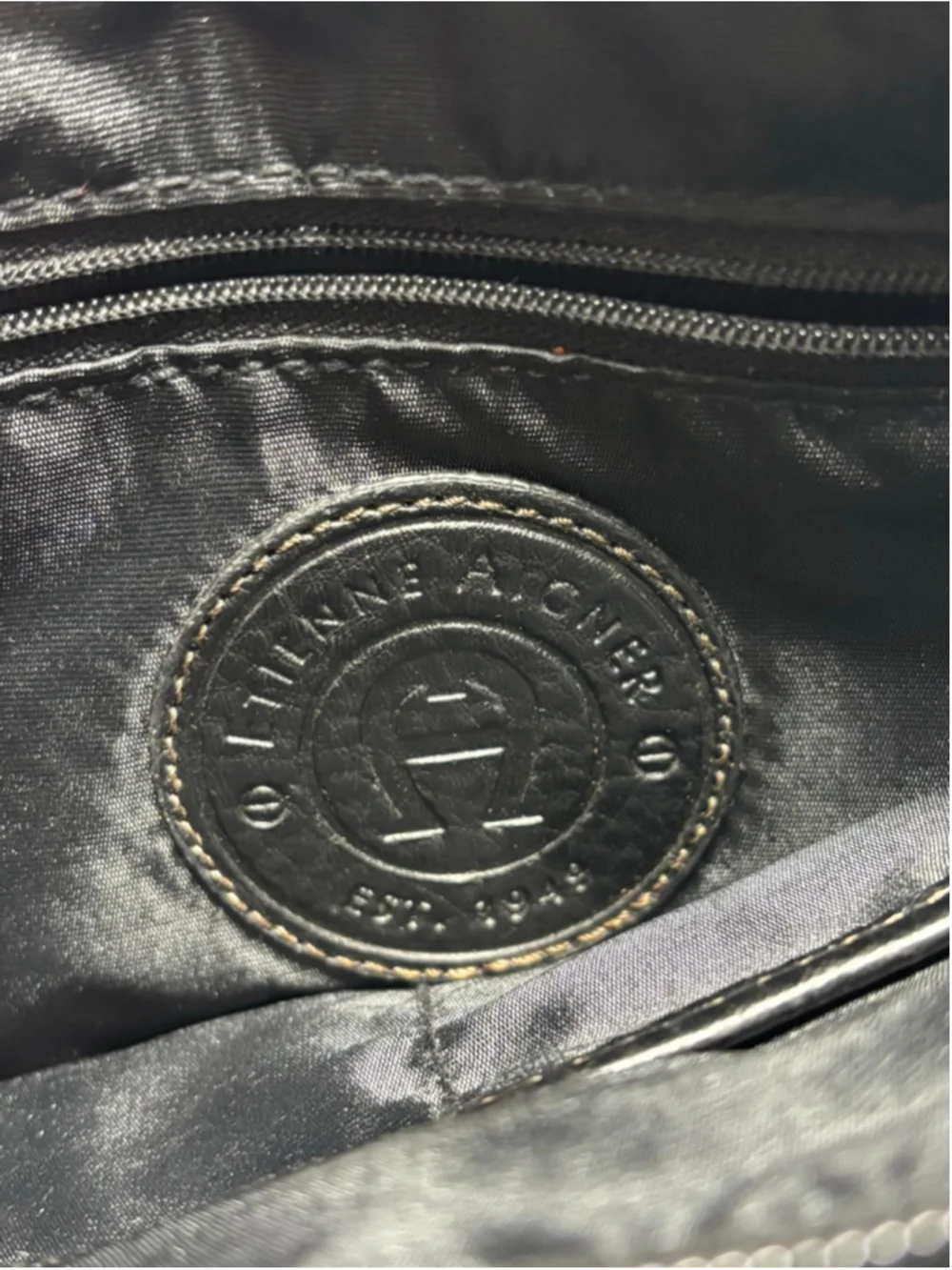 EUC Eitenne Aigner Signature Monogram Canvas Crossbody Handbag